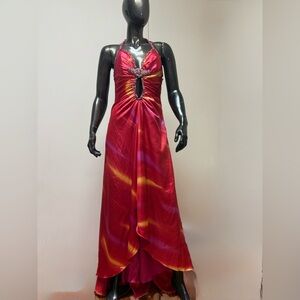 Jovani Dress Sz 8 Y2K Satin Gown